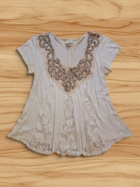 Daytrip Dreamy Beaded Crochet Blouse